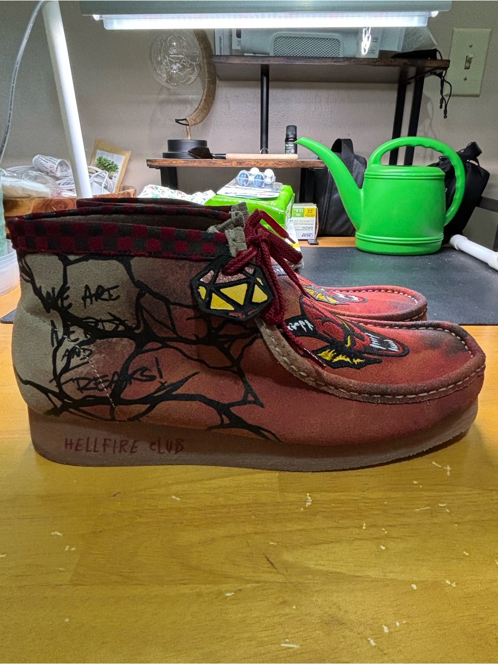 CLARKS WALLABEE X STRANGER THINGS SHOES MENS.